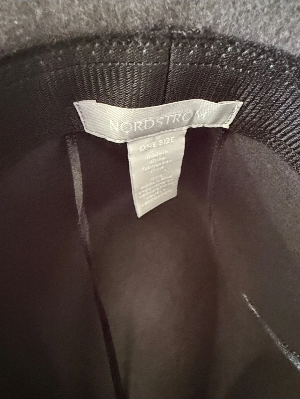 Nordstrom Gray and Black Felt Fedora